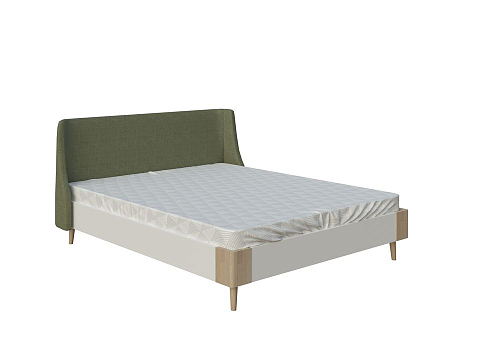 Кровать из ЛДСП Lagom Side Chips - Оригинальная кровать без встроенного основания из ЛДСП с мягкими элементами.
