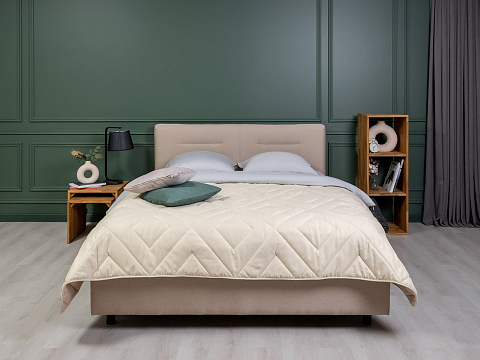 Кровать премиум Nuvola-8 NEW - Кровать в лаконичном стиле с горизонтальной отстрочкой  в изголовье