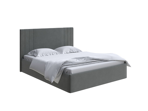 Односпальная кровать Liberty с подъемным механизмом - Аккуратная мягкая кровать с бельевым ящиком