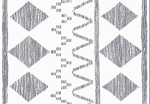 Ковер Rubi Grafity 160x230 Ткань Серый - Двухсторонний ковер с геометрическим принтом